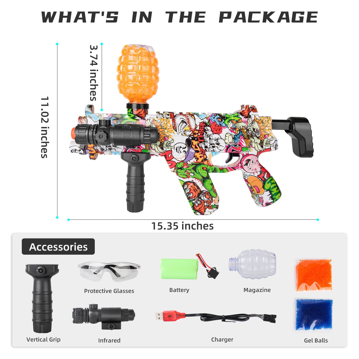 Ferventoys™ R99 Splatter Ball Gun  Safe toys for 15+