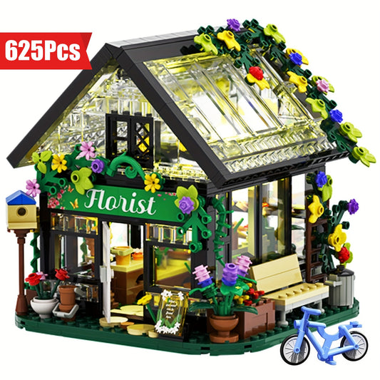 Flower House Building Model Set, 625 Pieces