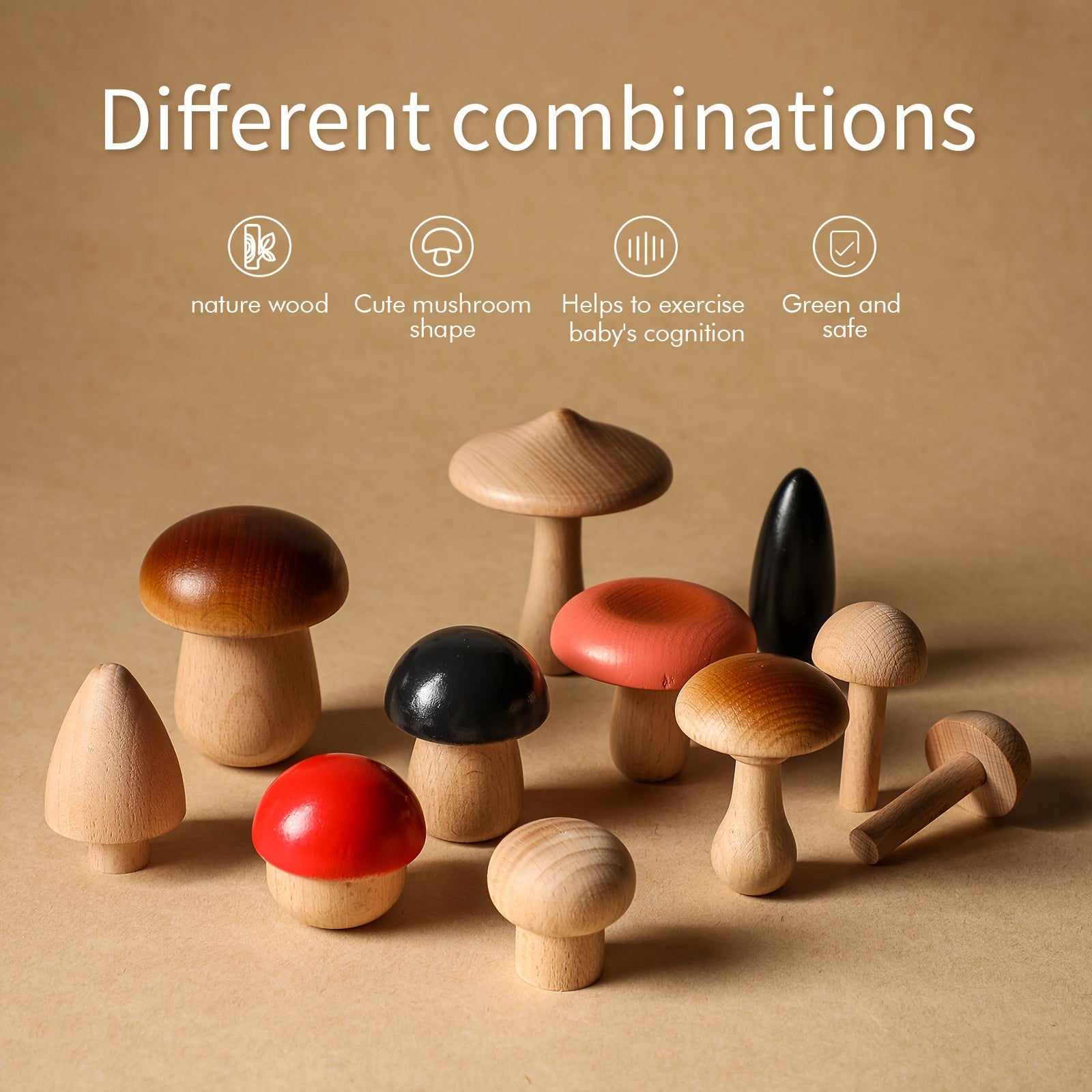 11 PCS Mini Mushroom Kit Craft Set