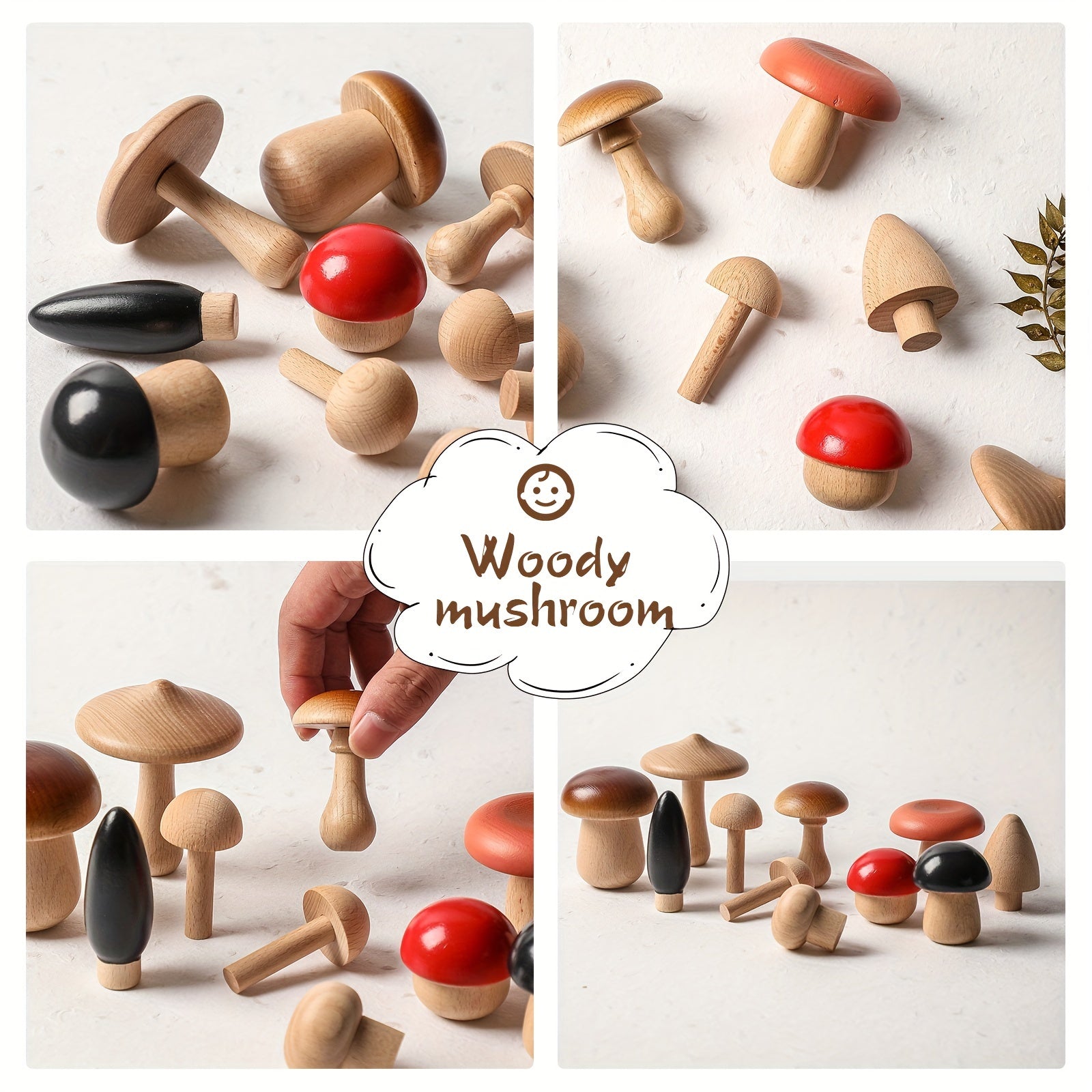 11 PCS Mini Mushroom Kit Craft Set