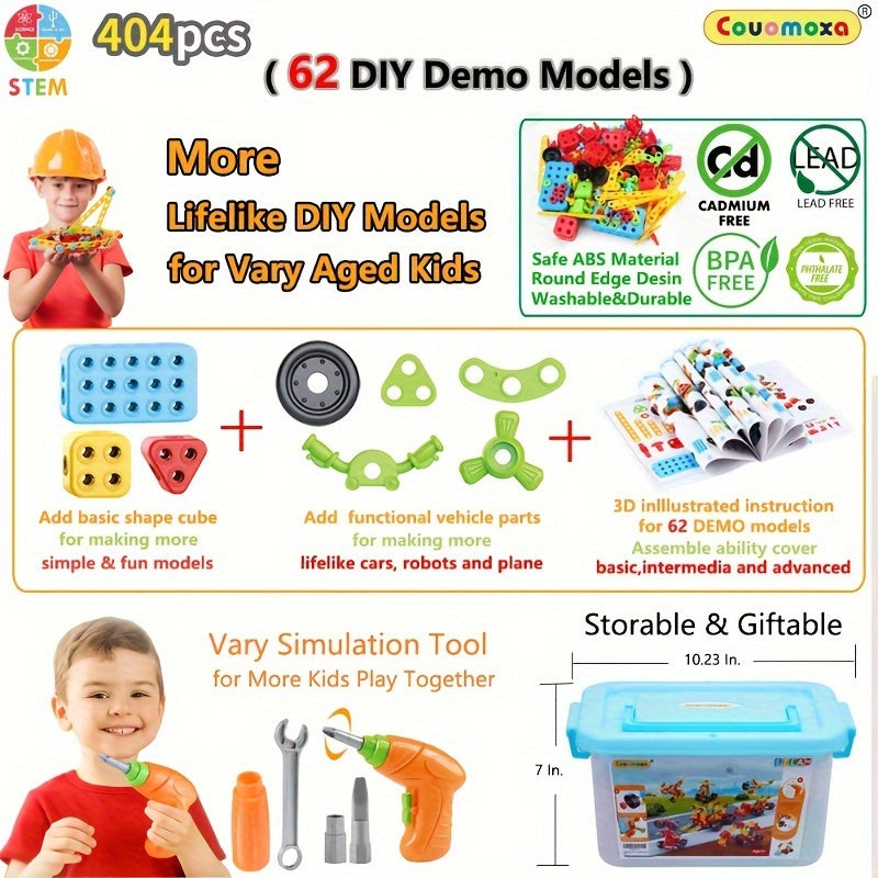 404 PCS Creative Construction Engineering Learning Set