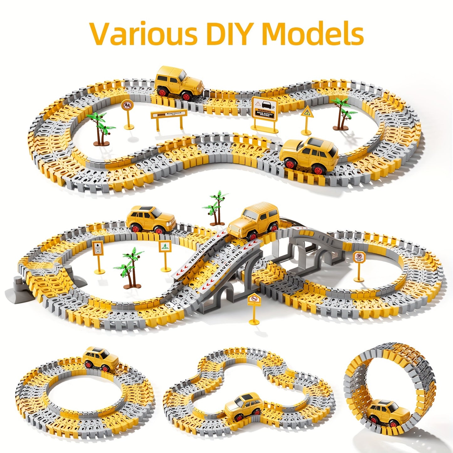 236 PCS Race Tracks Construction Toys