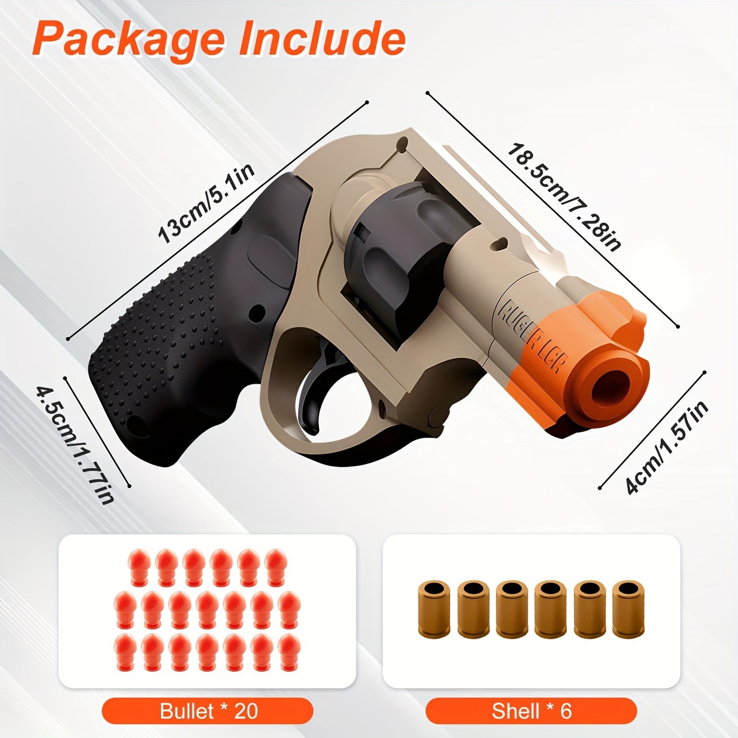 Revolver Toy Soft Bullet Toy Gun