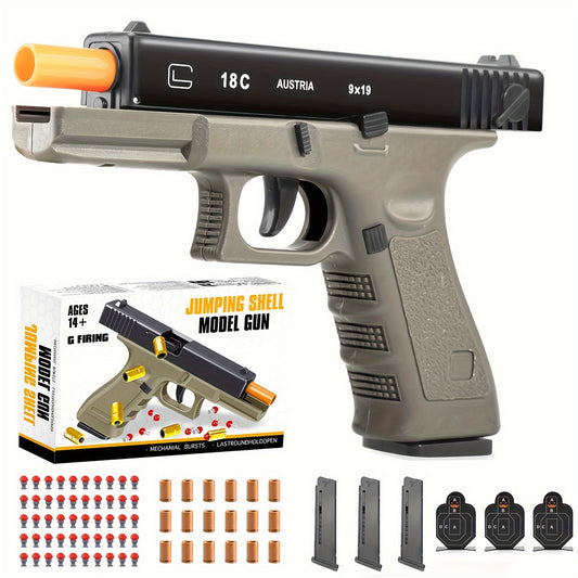 Semi-Auto Soft Bullet Gun Toy with 50 Bullets