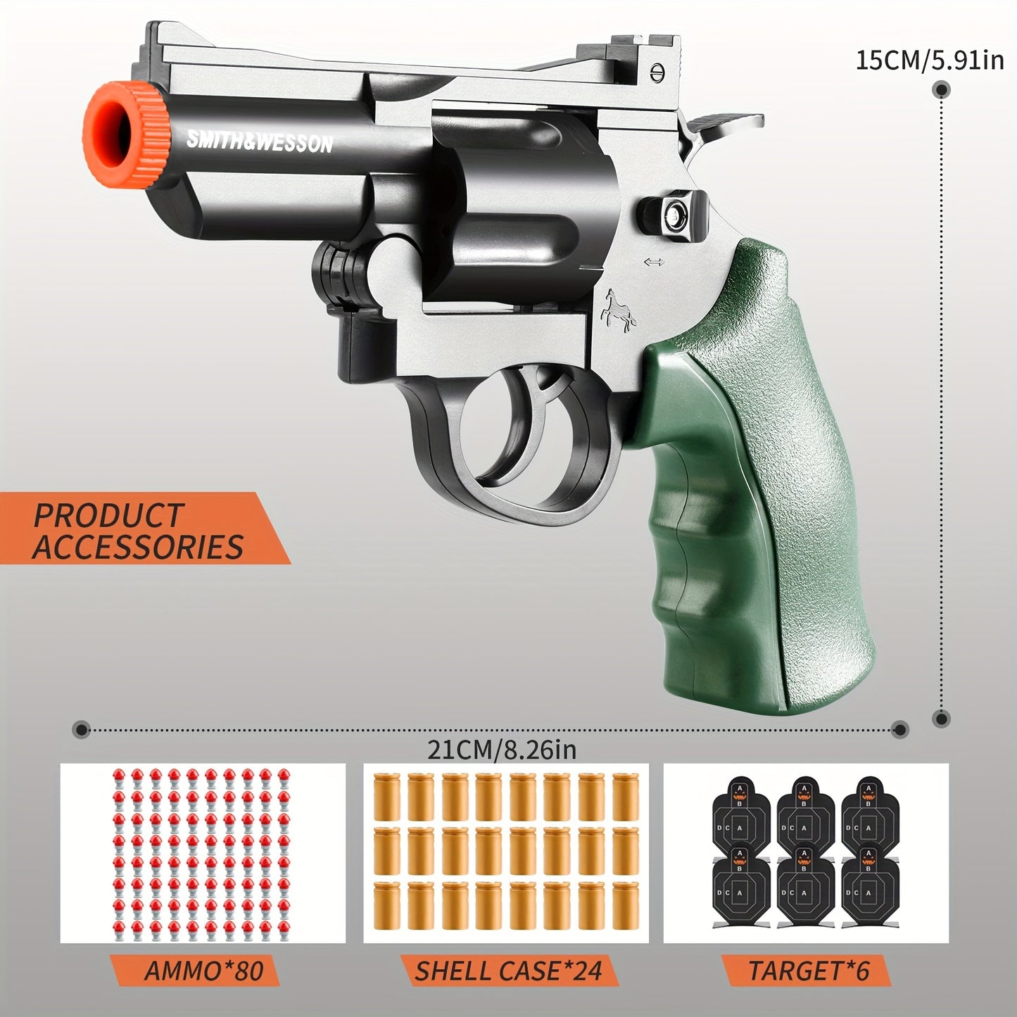 Soft Revolver Toy Gun