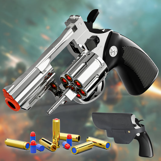 Foam Soft Bullet Toy Revolver With 40 Bullets