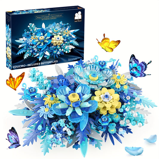 Flower Centerpiece Building Blocks, 917 Pieces